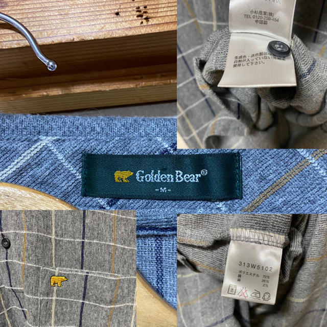 Golden Bear(ゴールデンベア)のGolden Bear ゴールデンベア　メンズ　ポロシャツ　半袖　グレー メンズのトップス(ポロシャツ)の商品写真