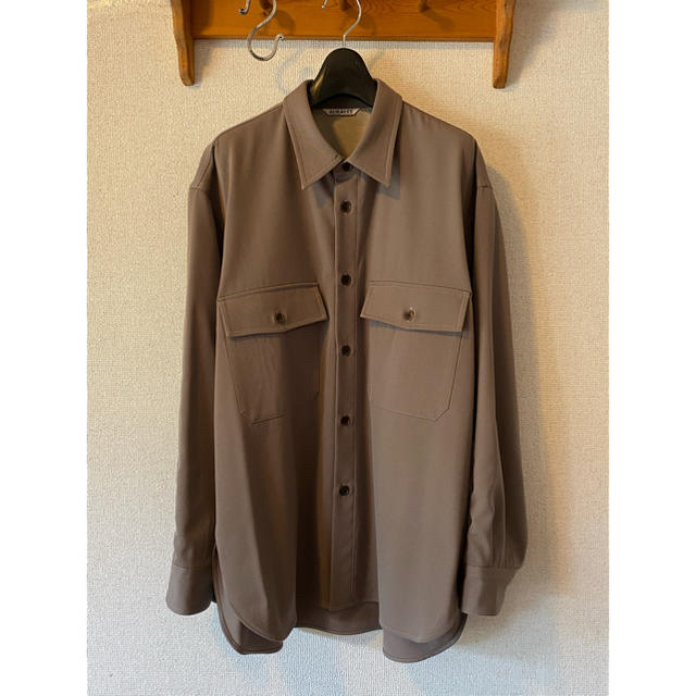 COMOLI(コモリ)の専用 AURALEE WOOL MAX GABARDINE SHIRTS メンズのトップス(シャツ)の商品写真