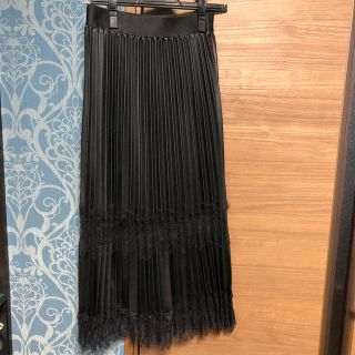 ザラ(ZARA)のZARA  レザーレーススカート(ロングスカート)