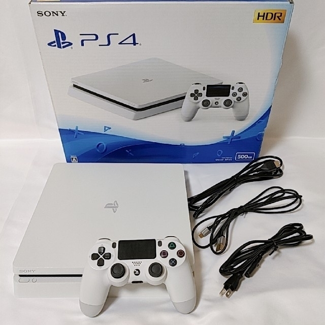 PlayStation4 - PS4 グレイシャーホワイト 薄型 CUH-2100A 500GB 美品