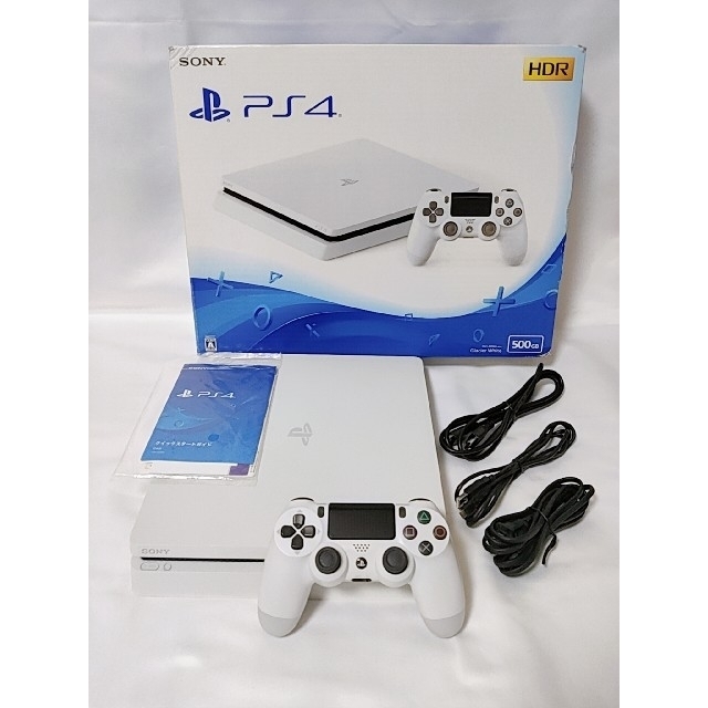 安心の正規品 PS4 グレイシャーホワイト 最新薄型 CUH-2200A 500GB 美