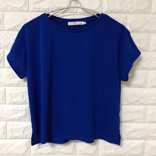 アズールバイマウジー(AZUL by moussy)の【AZUL basic】半袖Tシャツ Mサイズ ブルー(Tシャツ(半袖/袖なし))