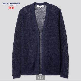 ユニクロ(UNIQLO)のイネス　リネンブレンドガーディガンS(カーディガン)