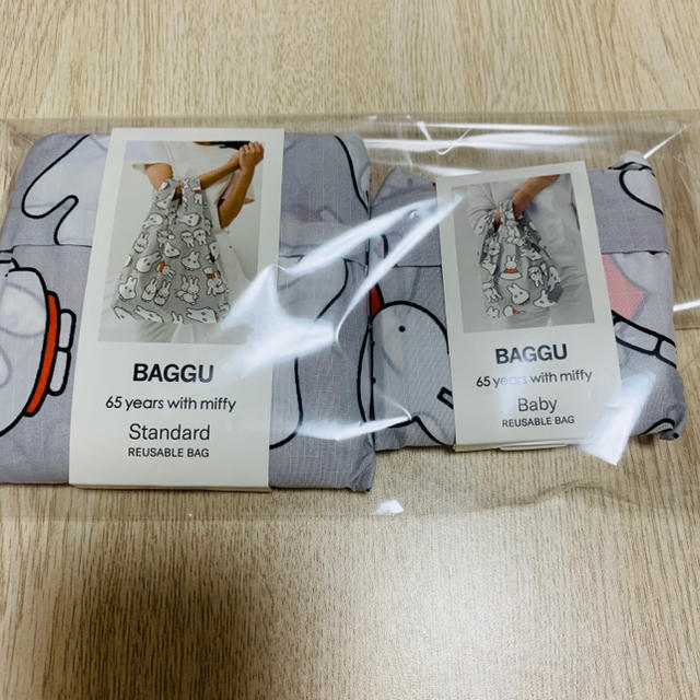 ミッフィー展 BAGGU エコバッグ standard Babyセットおばけ