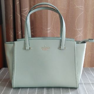 ケイトスペードニューヨーク(kate spade new york)の【美品】ケイトスペード ハンドバッグ ペールブルー(ハンドバッグ)