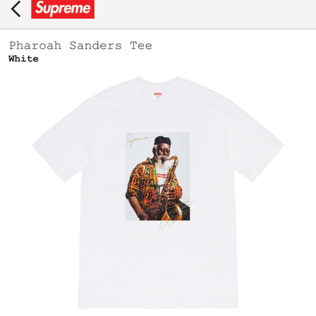 Supreme(シュプリーム)のSanders Tee white メンズのトップス(Tシャツ/カットソー(半袖/袖なし))の商品写真