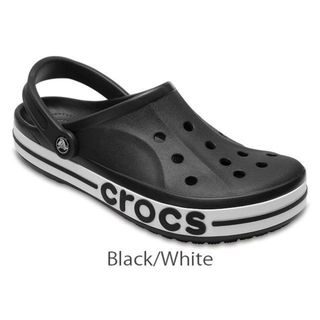 クロックス(crocs)の25cm クロックス バヤバンド クロッグ ブラック ホワイト M7W9 新品(サンダル)