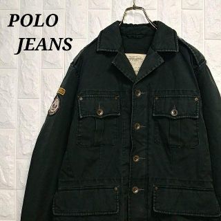 ポロラルフローレン(POLO RALPH LAUREN)のポロジーンズ ラルフローレン ミリタリージャケット ヴィンテージ加工 コート(ミリタリージャケット)