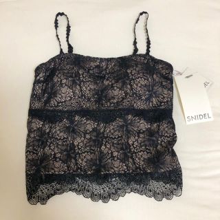 スナイデル(SNIDEL)の♡SNIDEL♡カップ付きレースキャミソール(キャミソール)