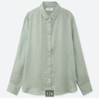 ユニクロ(UNIQLO)のUNIQLO プレミアリネンシャツ(Mサイズ)(シャツ/ブラウス(長袖/七分))