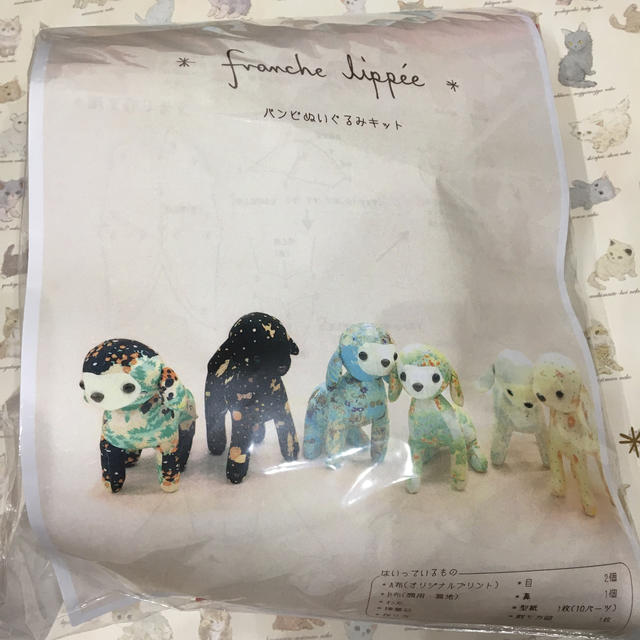 franche lippee(フランシュリッペ)の新品フランシュリッペ  バンビぬいぐるみキット　パッチワーク柄 ハンドメイドの素材/材料(生地/糸)の商品写真