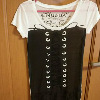 ムルーア(MURUA)のMURUA  デザインtee(Tシャツ(半袖/袖なし))