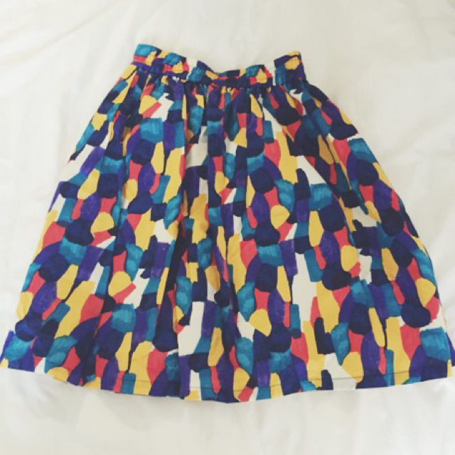 Design Tshirts Store graniph(グラニフ)の水彩 ● スカート レディースのスカート(ひざ丈スカート)の商品写真