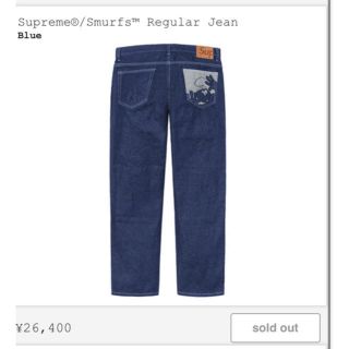 シュプリーム(Supreme)のSupreme Smurfs Regular Jean Indigo 32(デニム/ジーンズ)