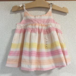 ベビーギャップ(babyGAP)のタグ付き新品未使用♡ baby GAP キャミソールワンピース 90(ワンピース)