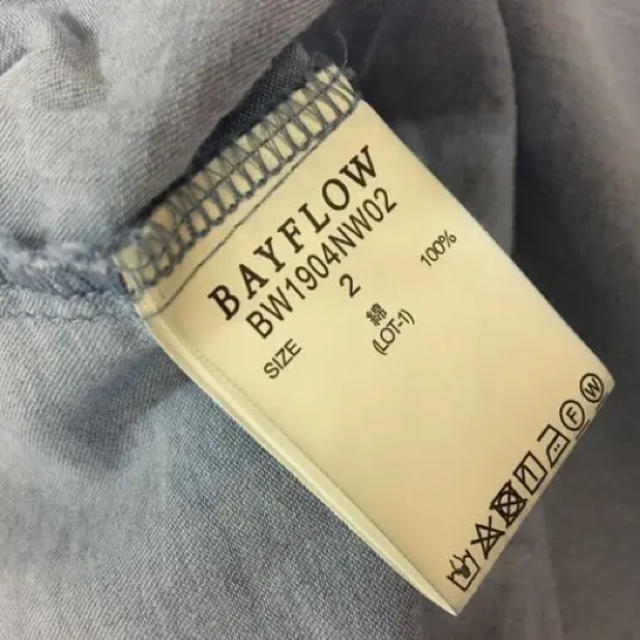 BAYFLOW(ベイフロー)のBAY FLOW   レディース 半袖スキッパーシャツ ★新品未使用タグ付★ レディースのトップス(Tシャツ(半袖/袖なし))の商品写真