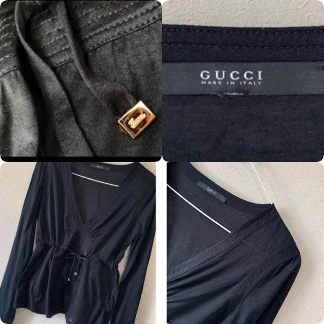 Gucci(グッチ)のGUCCI グッチ　コットンシアーカットソー レディースのトップス(カットソー(長袖/七分))の商品写真