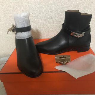 エルメス(Hermes)の新品　エルメス　ブーツ　37  ネオ　ブラック　ケリー(ブーツ)