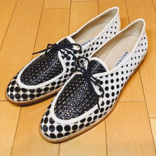 MANOLO BLAHNIK マノロブラニク ハラコ ドット 未使用品