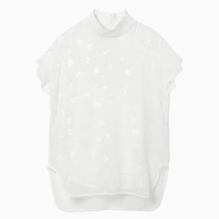 マメ(mame)のｓｈｅｌl様専用☆mame Film Jacquard Tops - white(シャツ/ブラウス(半袖/袖なし))