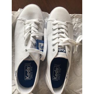 ケッズ(Keds)のスニーカー　白　ked’s レディース24センチ　新品　キャンバス　白スニーカー(スニーカー)