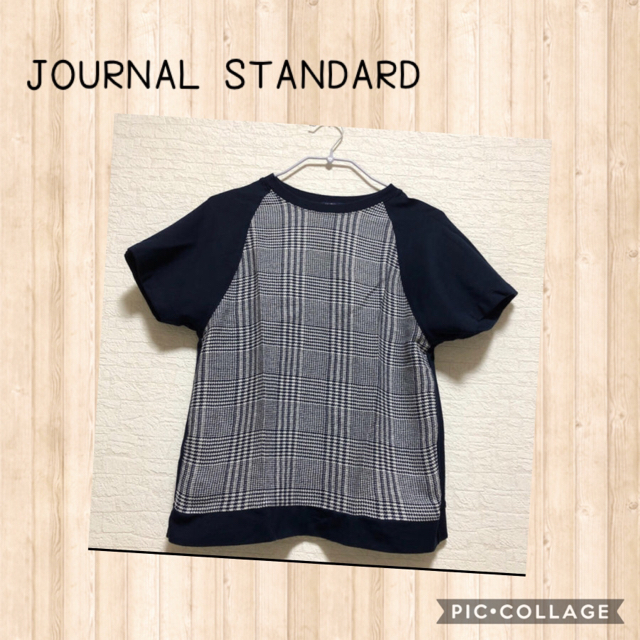 JOURNAL STANDARD(ジャーナルスタンダード)のグレンチェック柄カットソー レディースのトップス(カットソー(半袖/袖なし))の商品写真