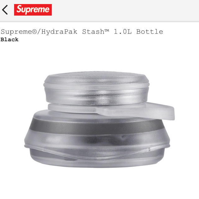 お買い得2022 Supreme - 新品Supreme® HydraPak Stash™ 1.0L Bottle 黒の通販 by shinji1019｜シュプリームならラクマ 安いHOT
