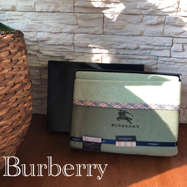 BURBERRY(バーバリー)の新品★上質日本製　西川産業　ウール毛布　Burberry インテリア/住まい/日用品の寝具(毛布)の商品写真