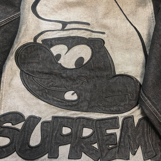 supreme smurfs denim truker jacket