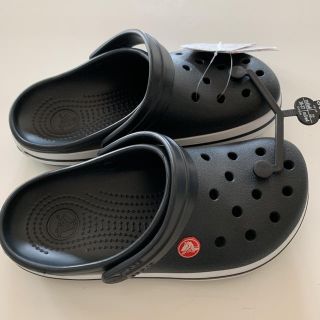 クロックス(crocs)の新品22㎝クロックス キッズ サンダル 黒(サンダル)