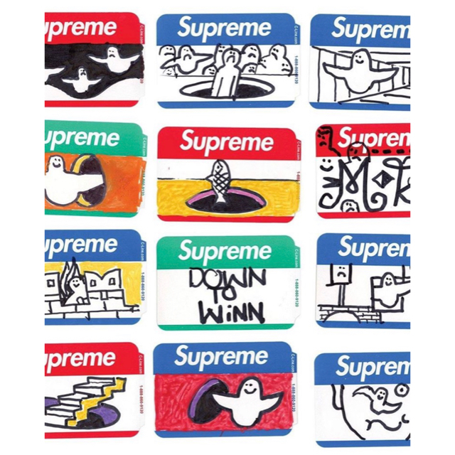 新品 Supreme Name Badge Stickers 3ケース SET