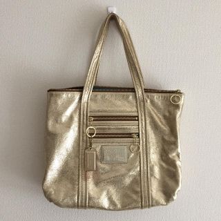 コーチ(COACH)のコーチ☆poppyゴールドトート(トートバッグ)