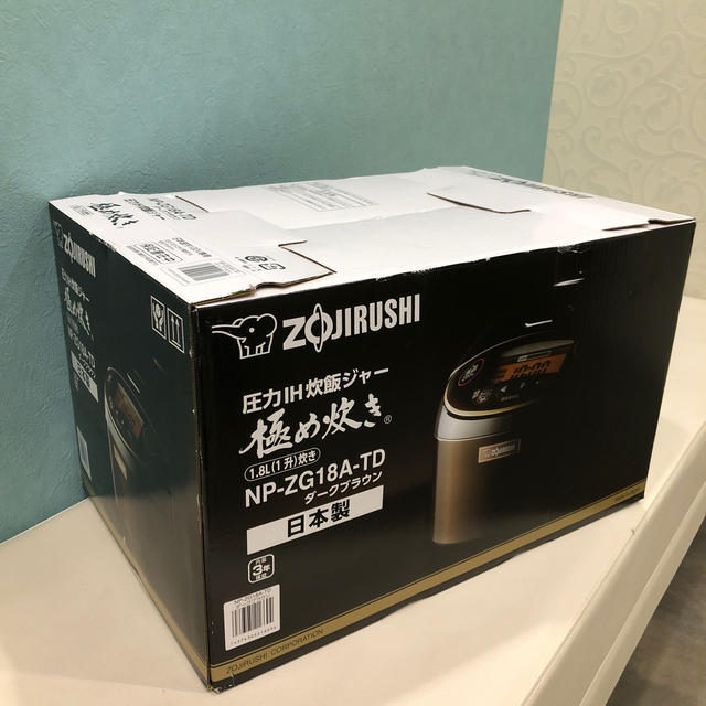 新品‼︎象印 極め炊き 圧力IH炊飯ジャーNP-ZG18A-TD 新発売 63.0%OFF
