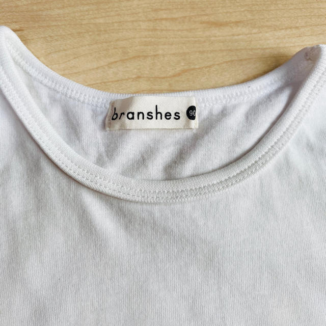 Branshes(ブランシェス)のbranshes 女の子フリルTシャツ　（90㎝） キッズ/ベビー/マタニティのキッズ服女の子用(90cm~)(Tシャツ/カットソー)の商品写真