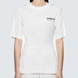 アンブッシュ(AMBUSH)のambush アンブッシュ　fin フィン　tシャツ　tee サイズ3 白(Tシャツ/カットソー(半袖/袖なし))