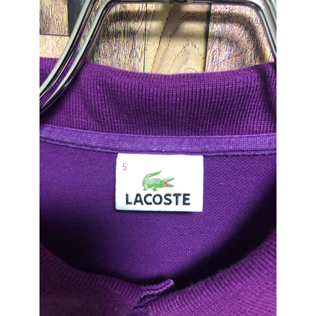 LACOSTE(ラコステ)の夏物特価！《希少色》《LACOSTE 》メンズポロシャツ　L   紫 メンズのトップス(ポロシャツ)の商品写真