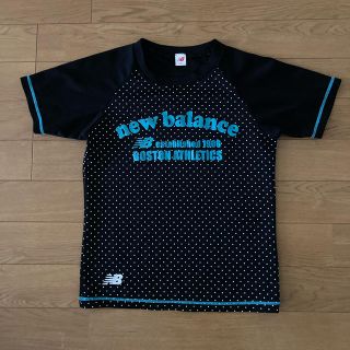 ニューバランス(New Balance)の【ニューバランス】Tシャツ　黒色&水玉柄　140cm(Tシャツ/カットソー)