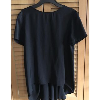 ザラ(ZARA)のZARA ブラウス　黒(シャツ/ブラウス(半袖/袖なし))