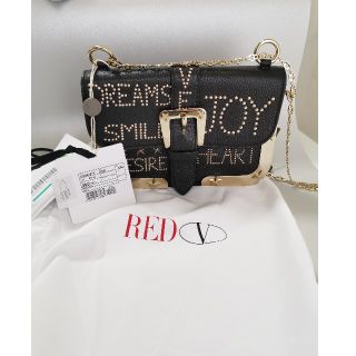 Red Valentino スタッズ付き テクスチャードレザー ショルダーバッグ