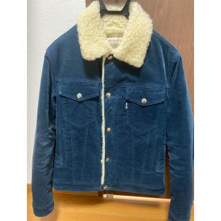 メゾンキツネ(MAISON KITSUNE')のメゾンキツネ　ボアコーデュロイトラッカージャケット (ブルゾン)