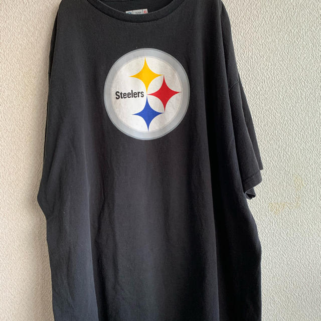 usa古着 NFL STEELERS スティーラーズ ビッグロゴ メンズのトップス(Tシャツ/カットソー(半袖/袖なし))の商品写真