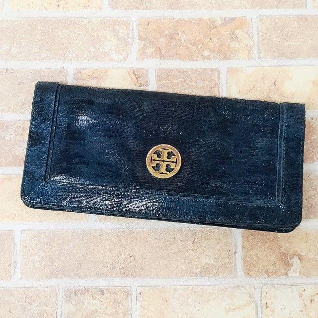 Tory Burch(トリーバーチ)のトリーバーチ ☆ リザード型押し レザー クラッチバッグ 長財布 レディースのバッグ(クラッチバッグ)の商品写真