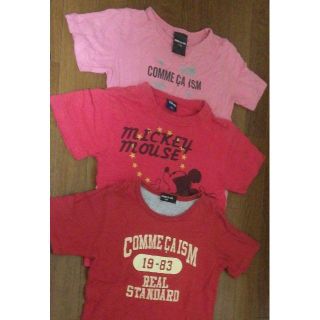 コムサイズム(COMME CA ISM)の♡サイズ110cm◇ミッキーマウス,コムサイズム◇女の子用半袖Tシャツ3枚組☆(Tシャツ/カットソー)