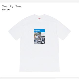 シュプリーム(Supreme)の 【特典付き】Supreme Verify Tee M White 白(Tシャツ/カットソー(半袖/袖なし))