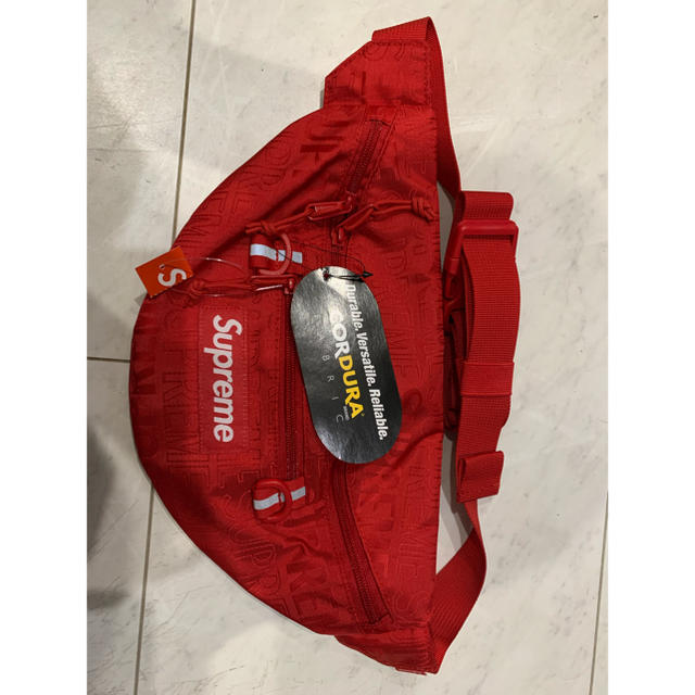 supreme シュプリーム 19SS waist bag REDバッグ