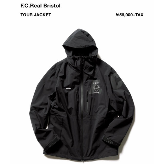 FCRB TOUR JACKET ツアージャケット ブラック S ブリストル