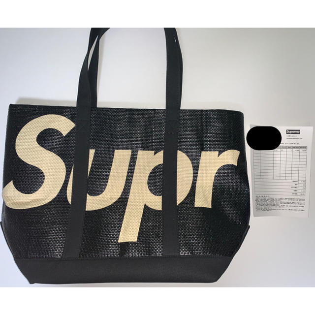 Supreme - Supreme Raffia Tote Black シュプリーム トートバッグの通販 by トマト's shop