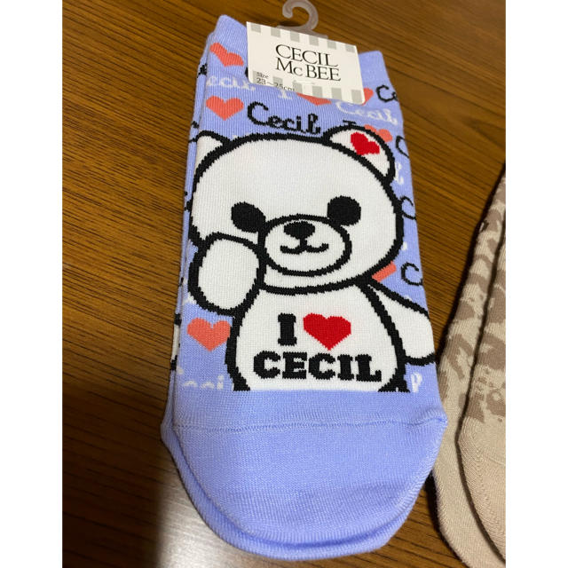 CECIL McBEE(セシルマクビー)のカラフルバニーさま専用　2点セット。セシルマクビー　靴下　３足セット レディースのレッグウェア(ソックス)の商品写真