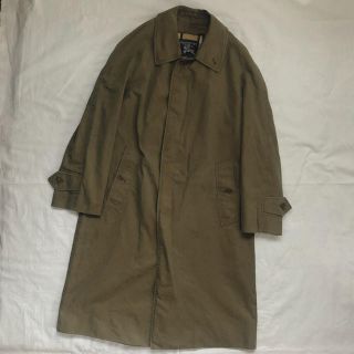 バーバリー(BURBERRY)のvintage Burberry コート 英国製 100%コットン 玉虫色 (ステンカラーコート)