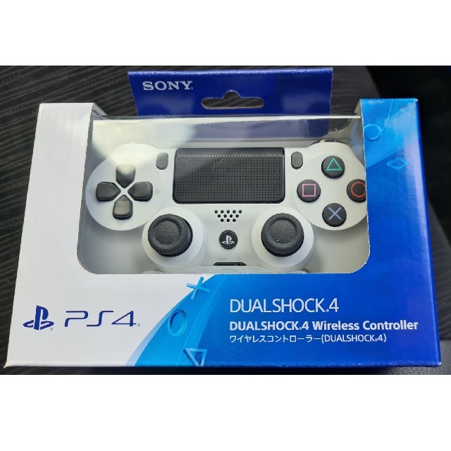 PlayStation4(プレイステーション4)のDUALSHOCK4 グレイシャーホワイト 新品 エンタメ/ホビーのゲームソフト/ゲーム機本体(その他)の商品写真